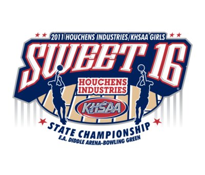 2011 Houchens Industries / KHSAA Sweet Sixteen Girls Basketball State Championship - White - Heavy Blend™ Hooded Sweatshirt