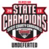 2013 Russell Athletic/KHSAA Commonwealth Gridiron Bowl 6A Champions - Scott County