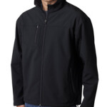 UltraClub® Adult Soft Shell Jacket with Cadet Collar